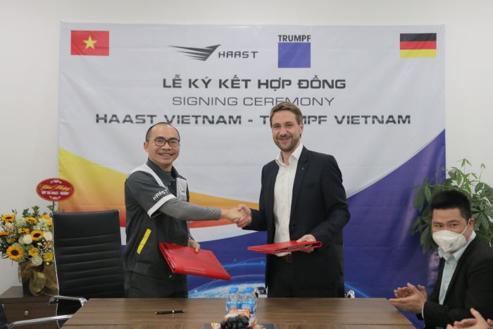 HAAST VIETNAM SIGNS OFFICIAL CONTRACT WITH TRUMPF - A WORLD-LEADING MACHINE MANUFACTURER
